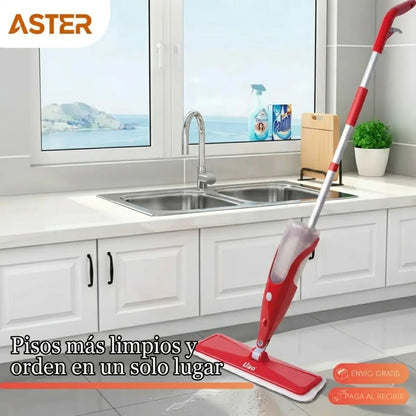 Trapero Spray Microfibra + Soporte para Traperos