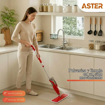 Trapero Spray Microfibra + Soporte para Traperos